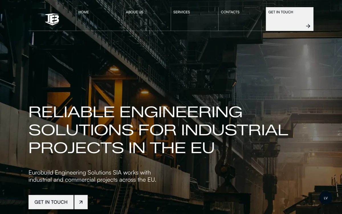 The Eurobuild website on a laptop